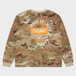 Cherry Tees & Long Sleeves-Ride It, Rev It Pocket L/S T-Shirt (Camo)