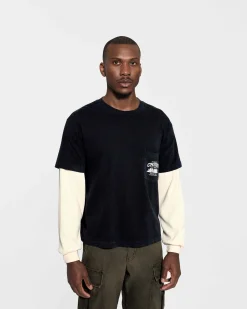 Cherry Tees & Long Sleeves-River Run Boxy Pocket Thermal L/S (Ash)