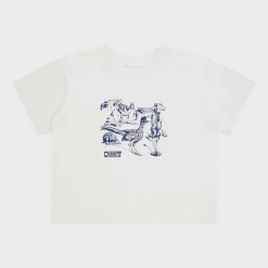 Cherry Women'S-Sedona Boxy Baby Tee (Vintage White)