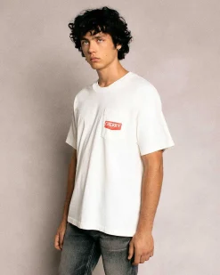 Cherry Tees & Long Sleeves-Soaring Eagle Pocket Tee (Vintage White)