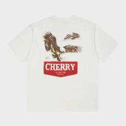 Cherry Tees & Long Sleeves-Soaring Eagle Pocket Tee (Vintage White)