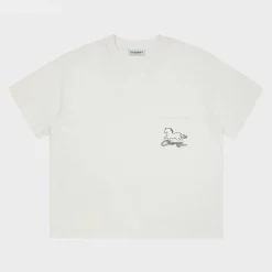 Cherry Tees & Long Sleeves-Stardust Boxy Pocket Tee (Vintage White)