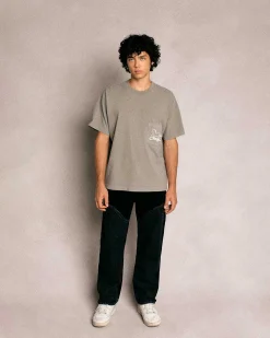 Cherry Tees & Long Sleeves-Stardust Boxy Pocket Tee (Smoke)