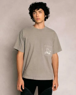 Cherry Tees & Long Sleeves-Stardust Boxy Pocket Tee (Smoke)