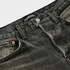 Cherry Pants-Straight 5 Pocket Denim (Grey)