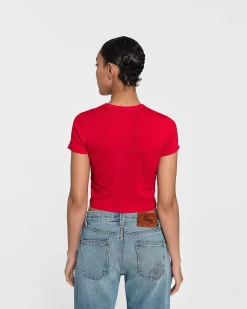 Cherry Women'S-Trophy Baby Tee (Red)