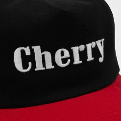 Cherry Headwear-Two Tone Classic 5 Panel (Black/Red)