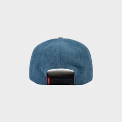 Cherry Headwear-Two Tone Classic 5 Panel (Indigo/Beige)