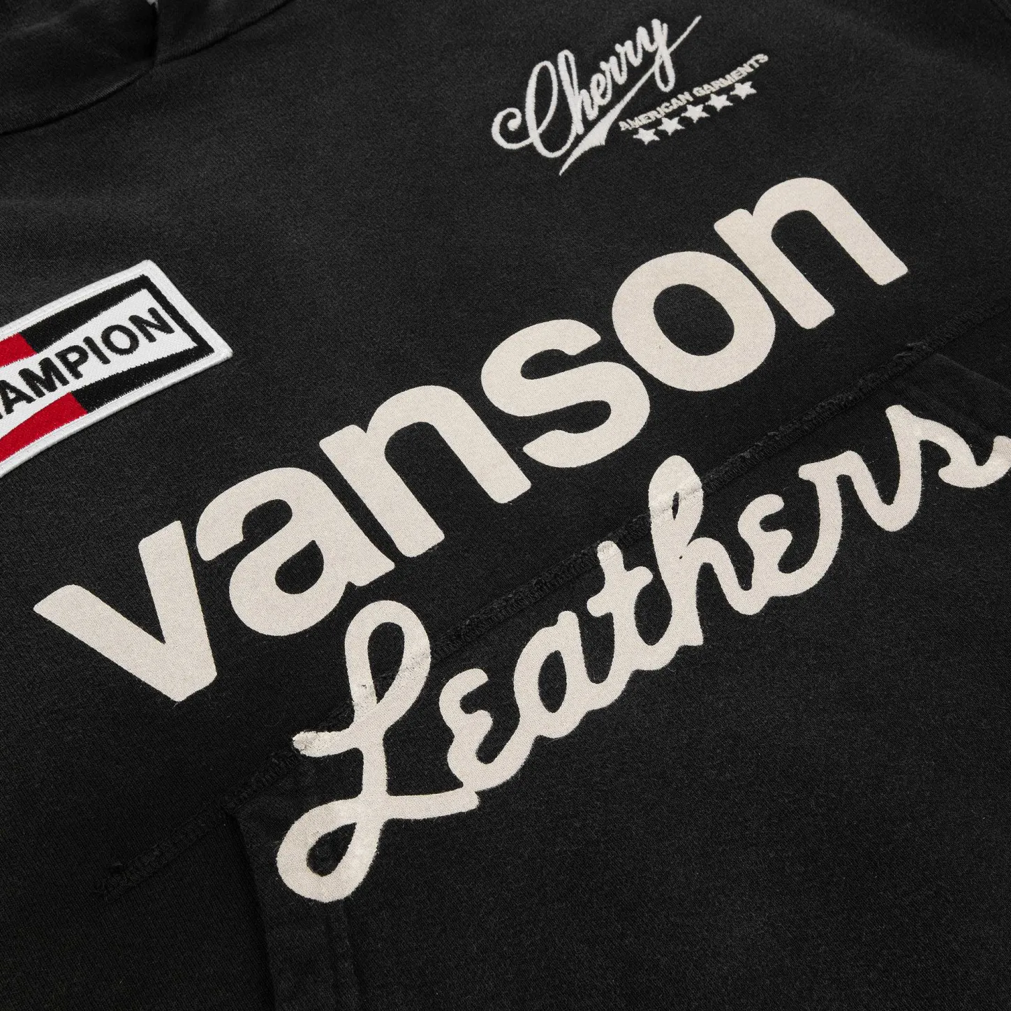 Cherry Sweatshirts-Vanson Hoodie (Vintage Black)