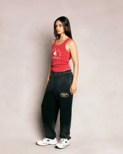 Cherry Sweatpants-Vanson X Sweatpants (Vintage Black)