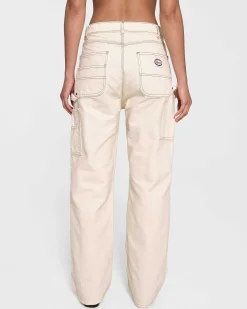 Cherry Pants-Wide Leg Canvas Double Knee (Vintage White)