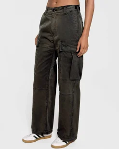 Cherry Pants-Wide Leg Cargo (Vintage Black)