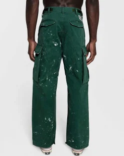 Cherry Pants-Wide Leg Painted Cargo (Cactus)