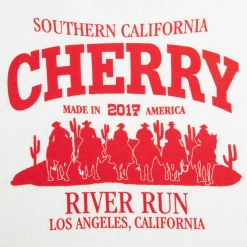 Cherry Women'S-Women'S Thermal Long Sleeve Tee (White)
