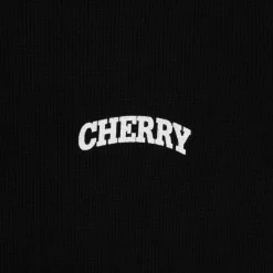 Cherry Women'S-Women'S Thermal Long Sleeve Tee (Black)